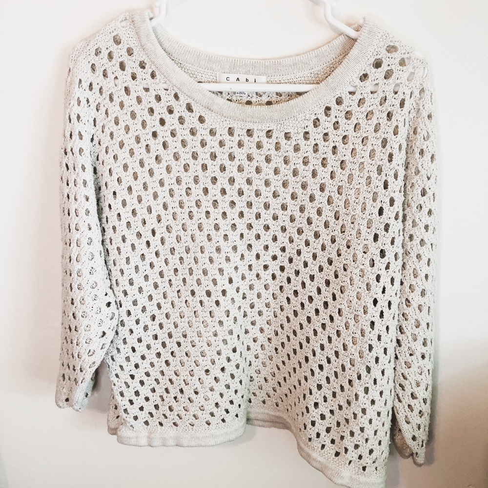 Cabi Crotched Cotton Pullover